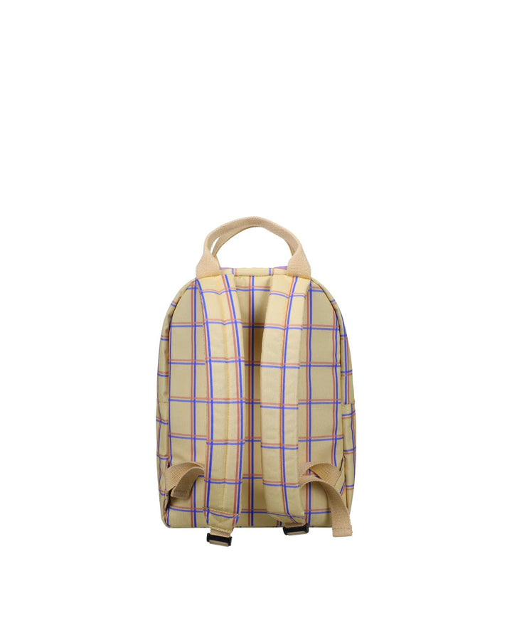 Rucksack Mittel- Schottenkaro Vanille