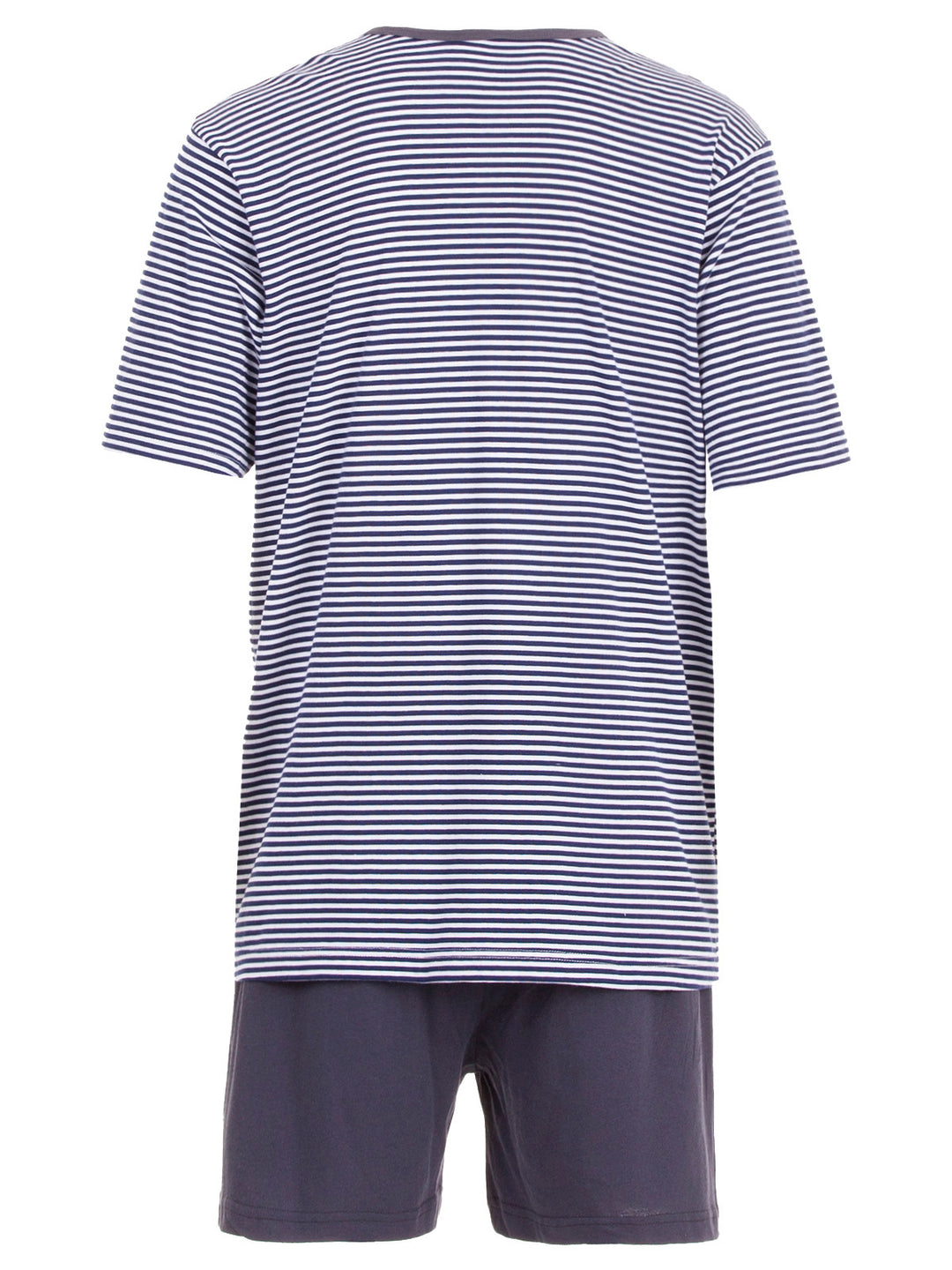Pyjama Set Shorty - Gestreift mit Knopf