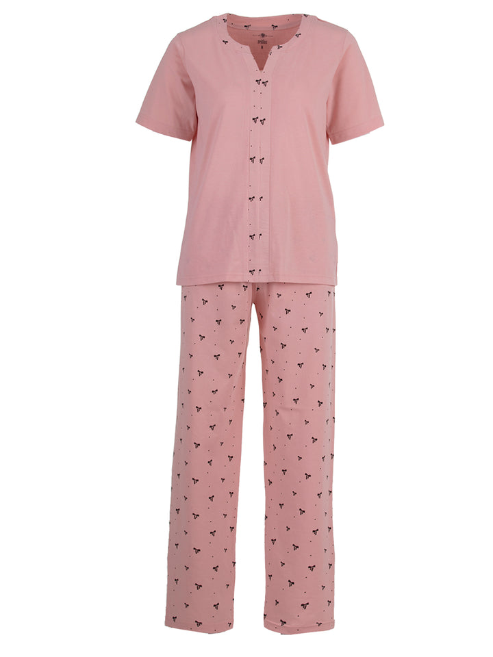 Pyjama Set Kurzarm - Schleife