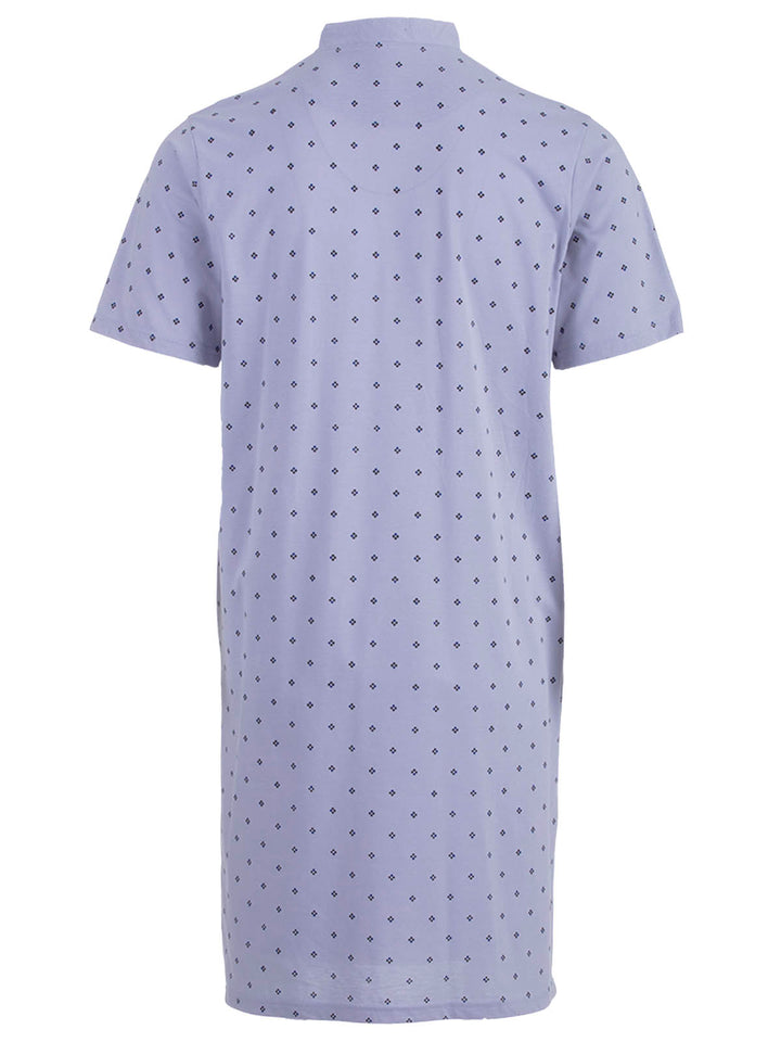 Long-sleeved nightgown - stand-up collar