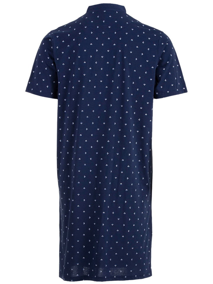 Long-sleeved nightgown - stand-up collar