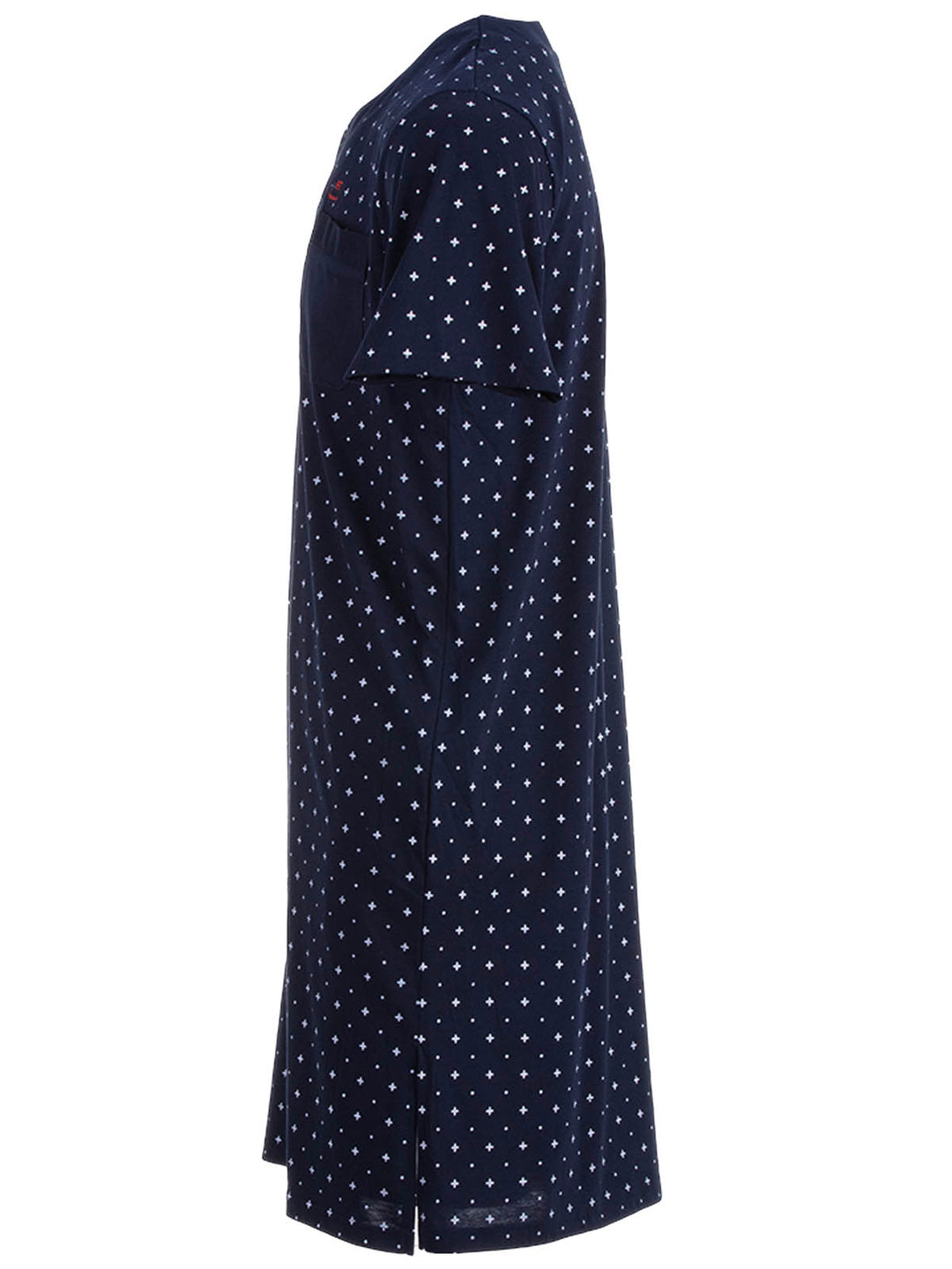 Long-sleeved nightgown - Dots Cross