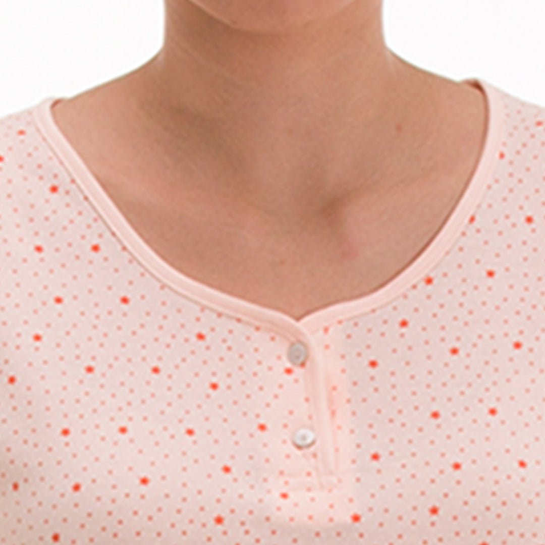 Nachthemd Langarm - Spitze Rüschenrock