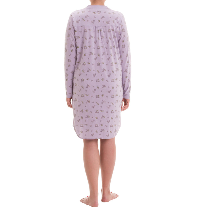 Long-sleeved nightgown - Emma button placket