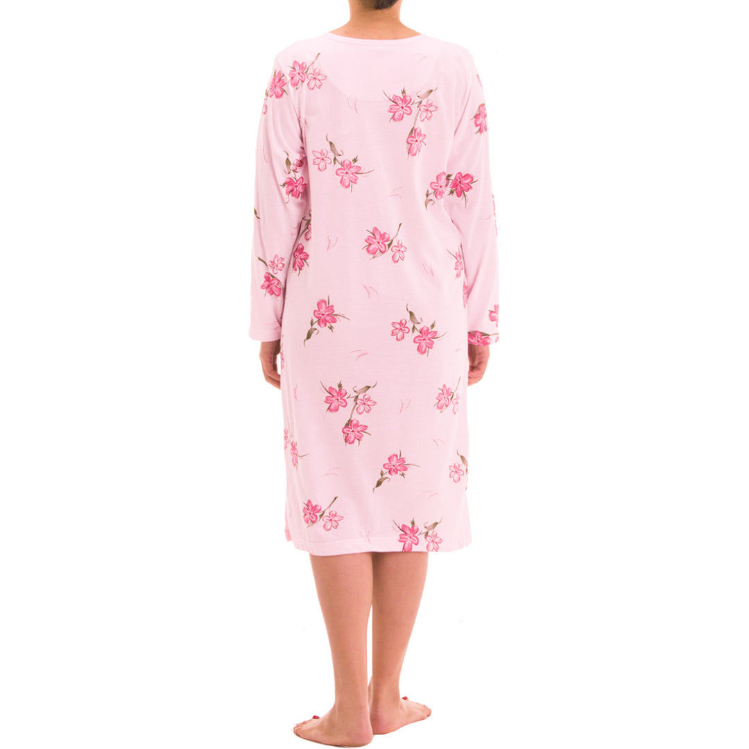 Nachthemd Langarm - Blumen