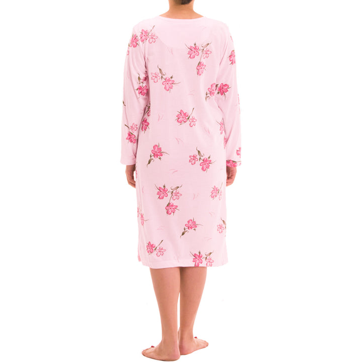 Nachthemd Langarm - Blumen