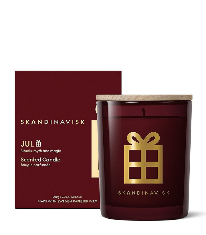 SKANDINAVISK JUL Duftkerze 200g – Weihnachtsduft, 50 Std.