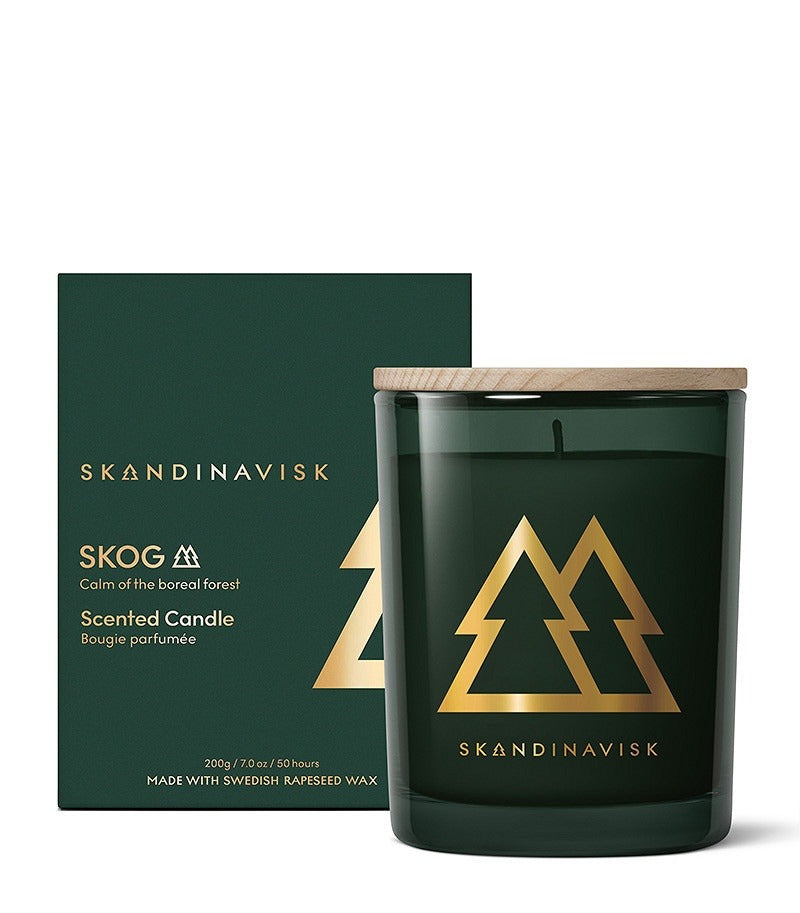 SKANDINAVISK SKOG Duftkerze 200g – Waldduft, 50 Std.