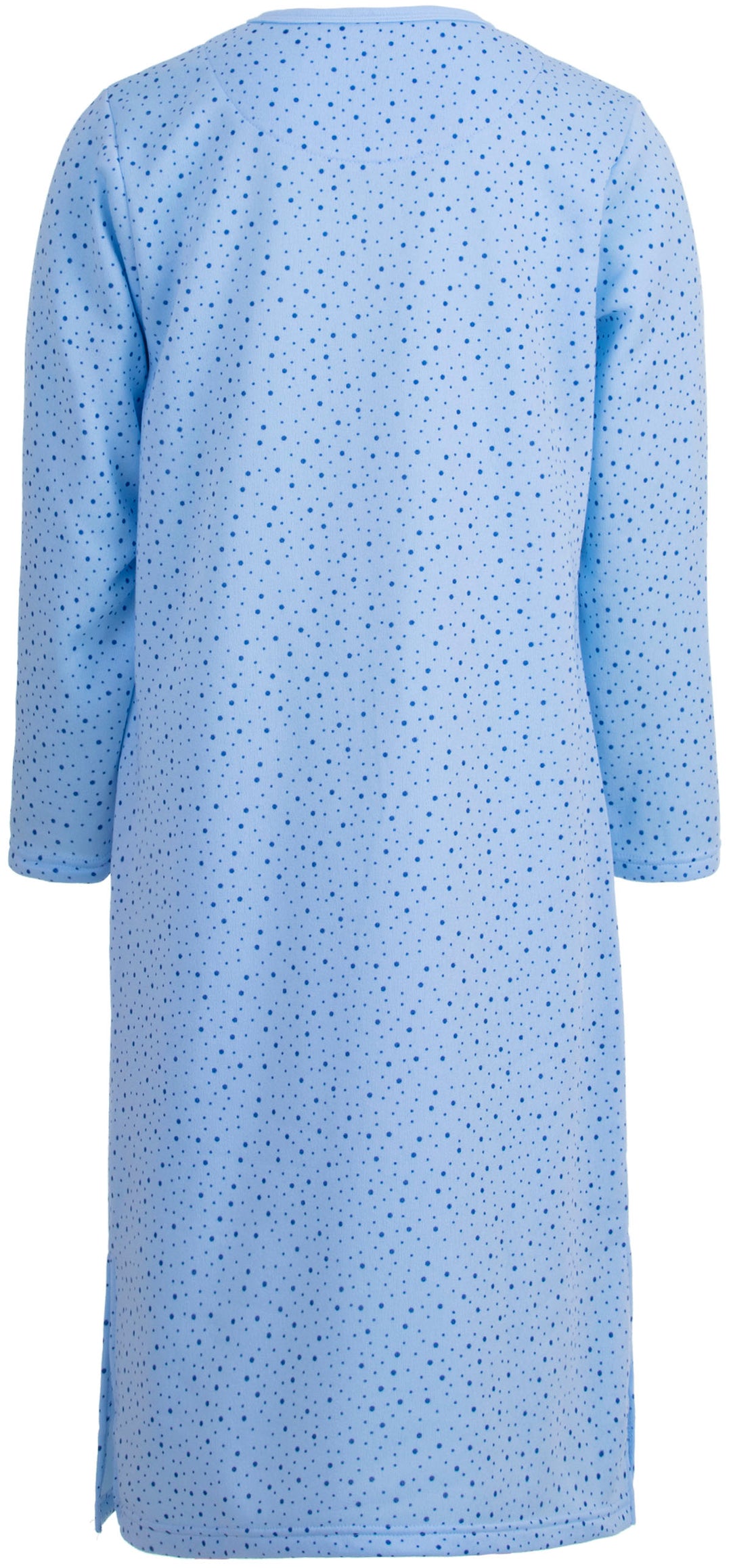 Thermal nightgown - mix of dots with embroidery