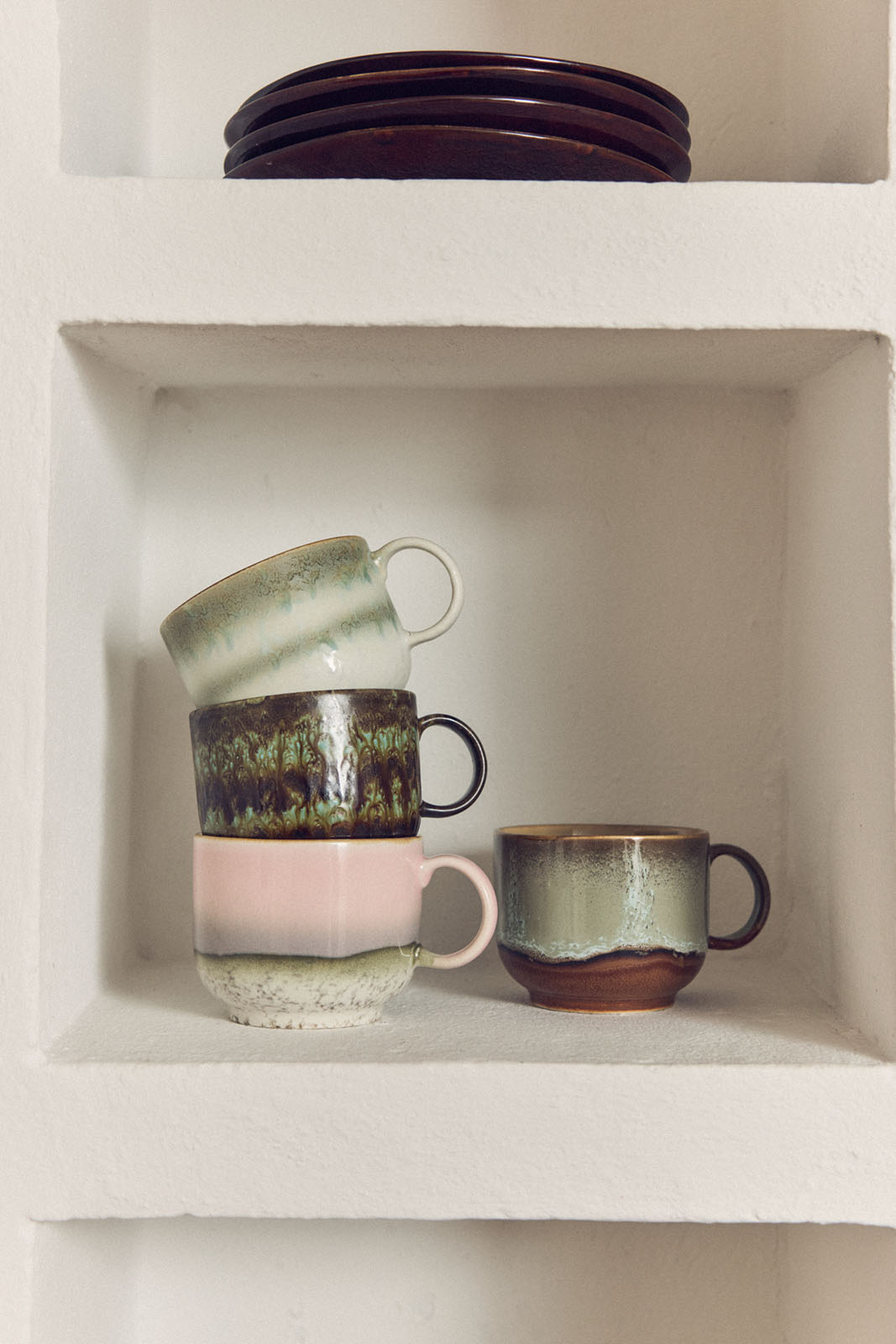 70s ceramics: Teetassen Nova