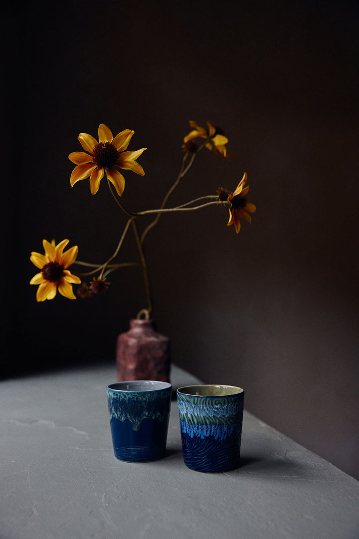 70s ceramics: Van Gogh Kaffeetasse starry night