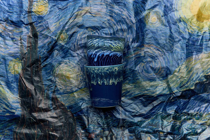 70s ceramics: Van Gogh Kaffeetasse starry night