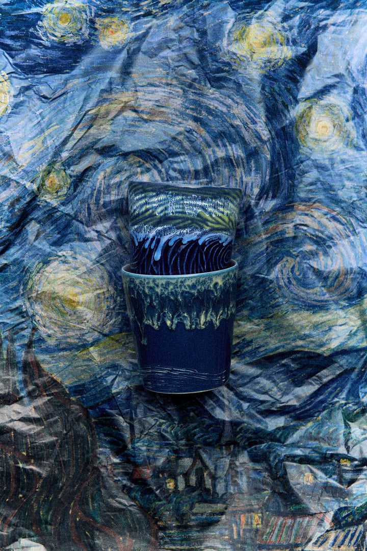 70s ceramics: Van Gogh Kaffeetasse starry night