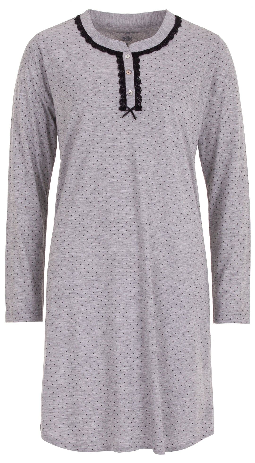 Long-sleeved nightgown - pointy point