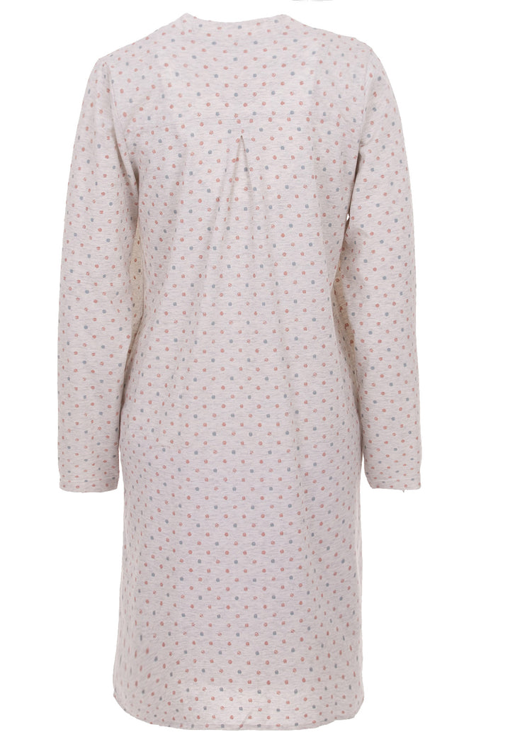 Long-sleeved nightgown - Emma button placket