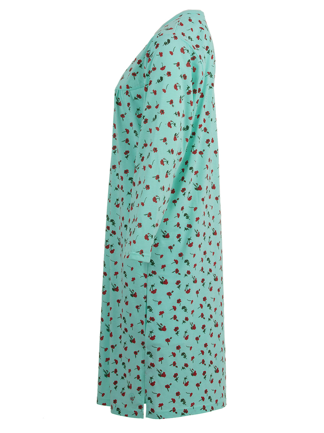 Long sleeve nightgown - floral print M-6XL