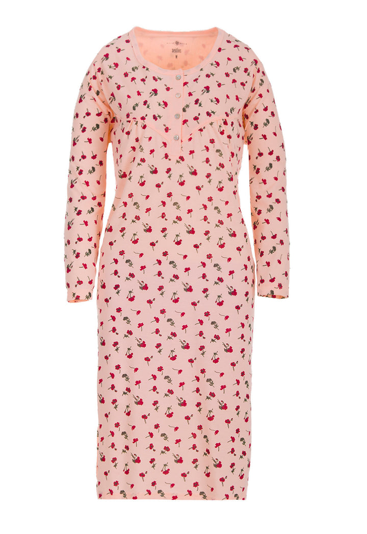 Long sleeve nightgown - floral print M-6XL