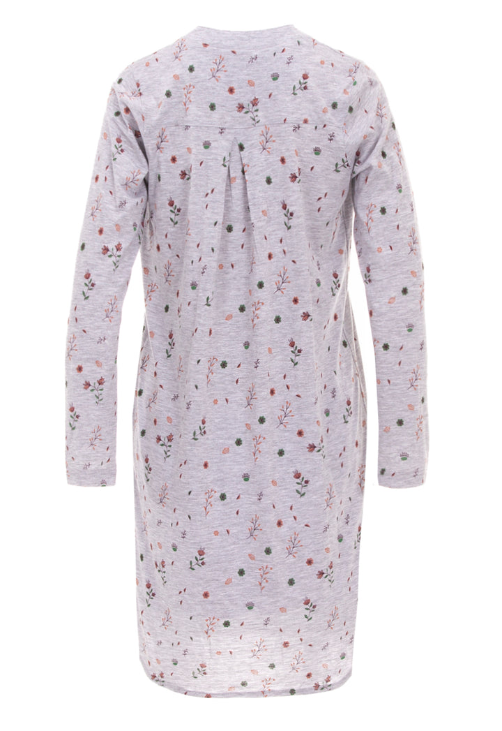 Long Sleeve Nightgown - Floral