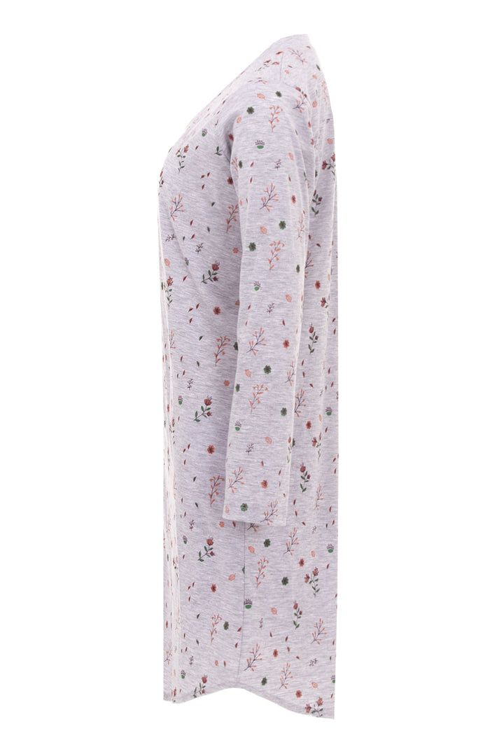 Long Sleeve Nightgown - Floral