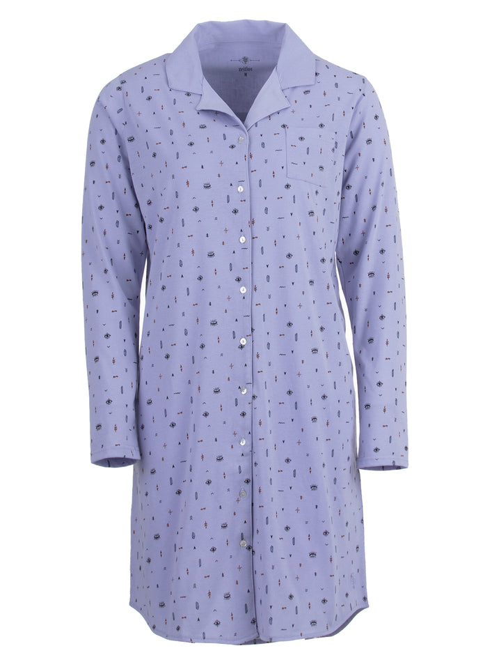 Nightgown long sleeve - eye