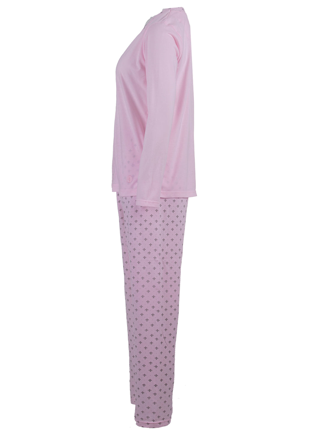 Long-sleeved pajama set - border lily