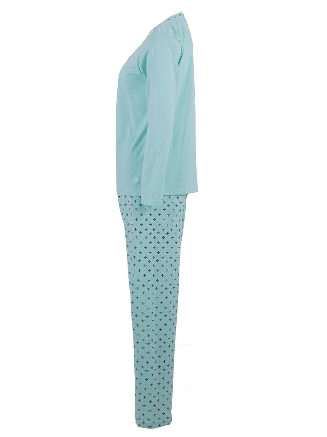 Long-sleeved pajama set - border lily