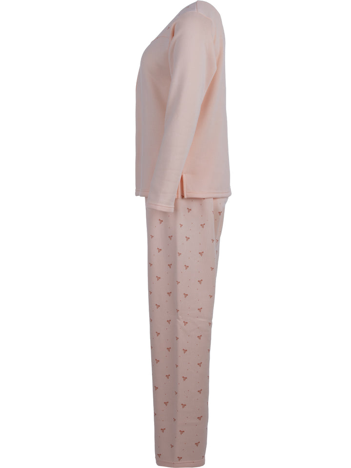 Pyjama Set Thermo - Spitzendruck Schleife