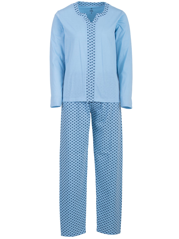 Pyjama Set Langarm - Borte Blumen