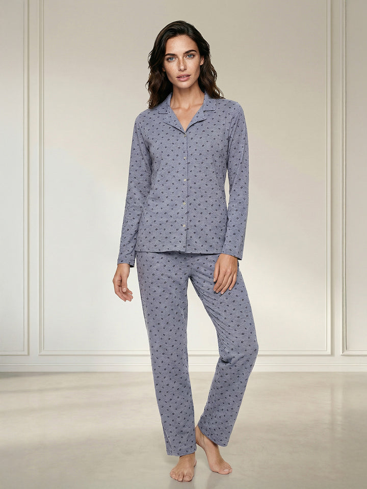 Pyjama Set Langarm - Kussmund