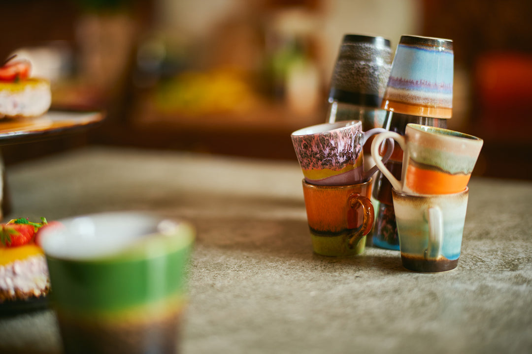 70s ceramics: Espressotassen retro