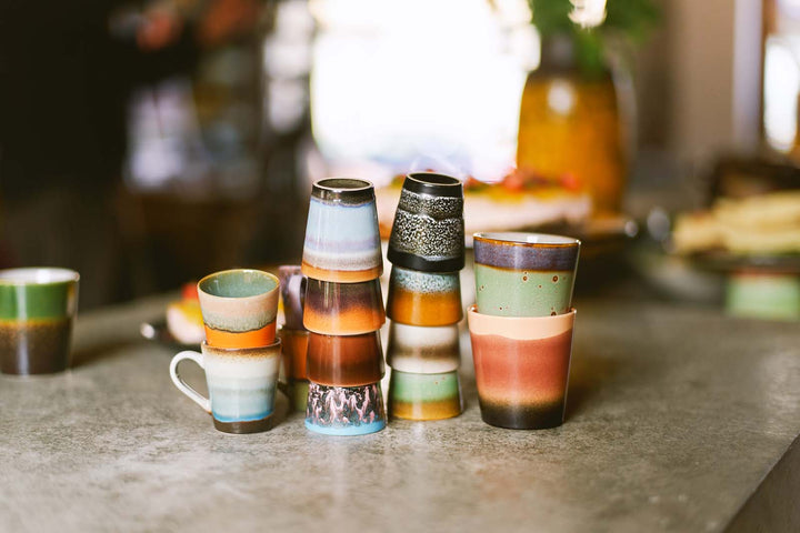 70s ceramics: Espressotassen retro