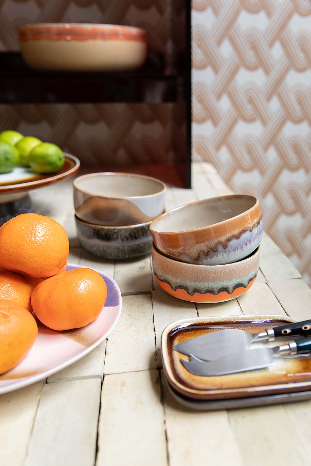 70s ceramics: Dessertschalen reef