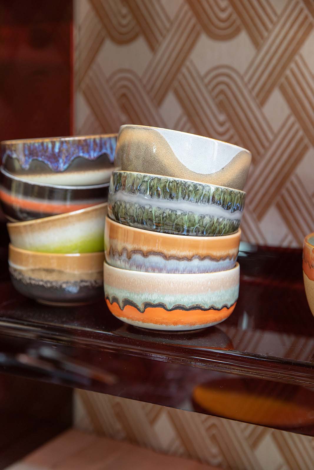 70s ceramics: Dessertschalen reef