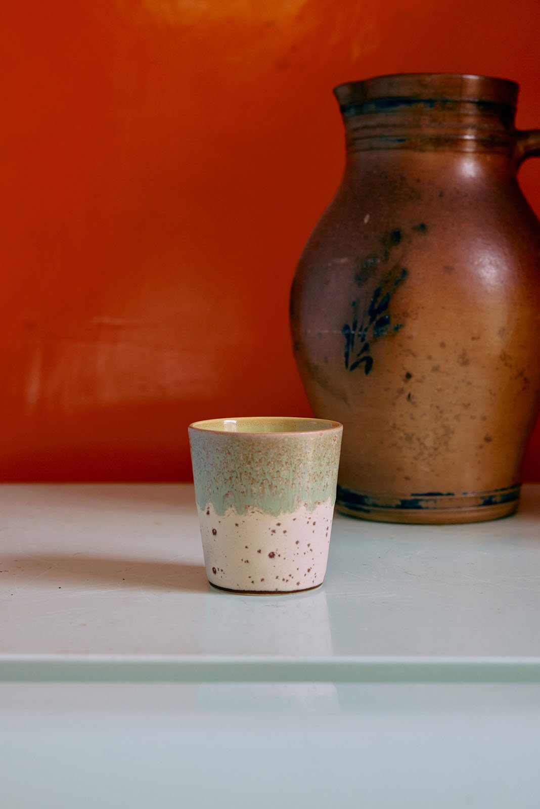 70s ceramics: Kaffeetassen Pop Art