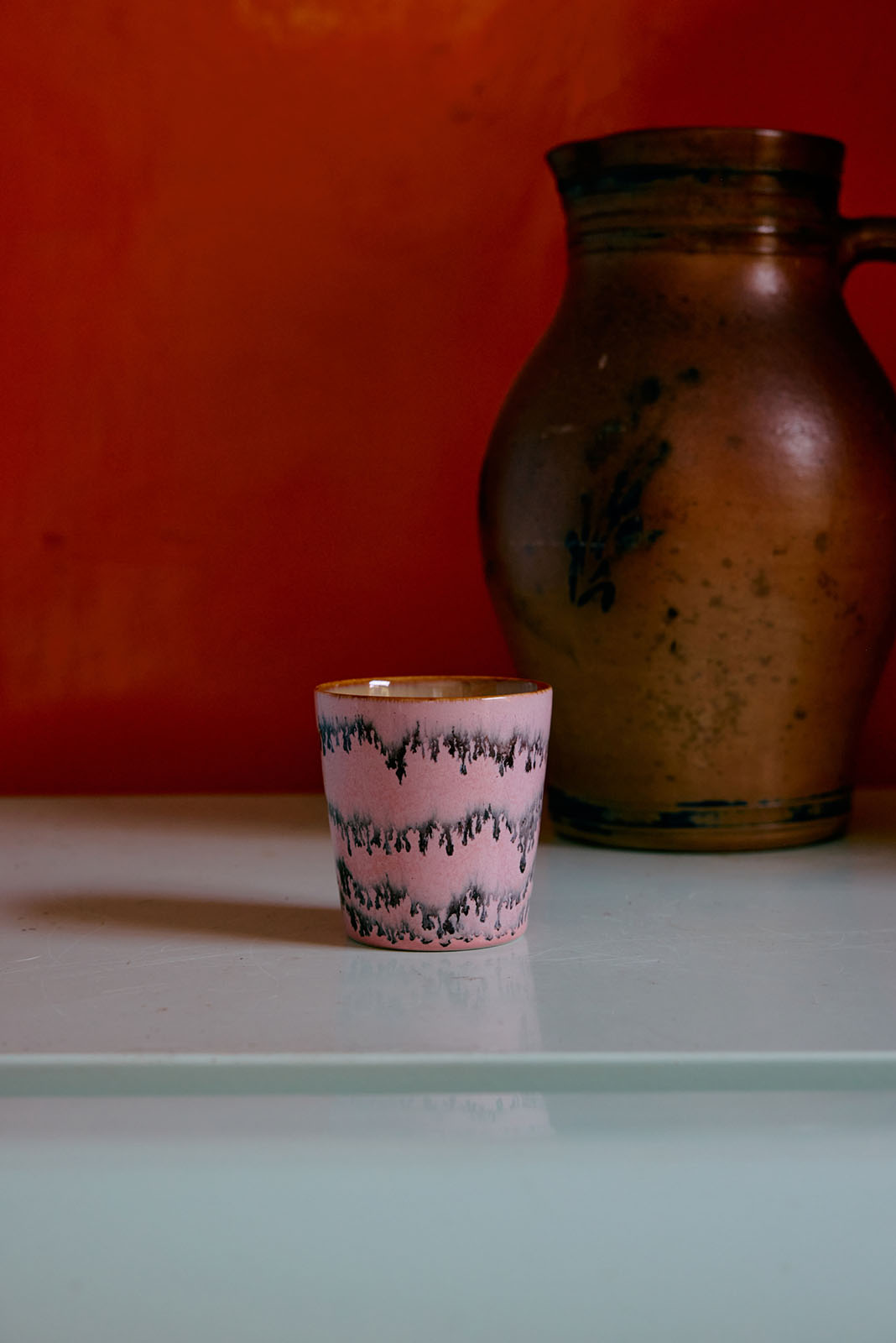 70s ceramics: Kaffeetassen Pop Art
