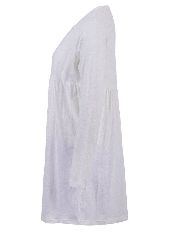 Long-sleeved nightgown - Uni ruffles