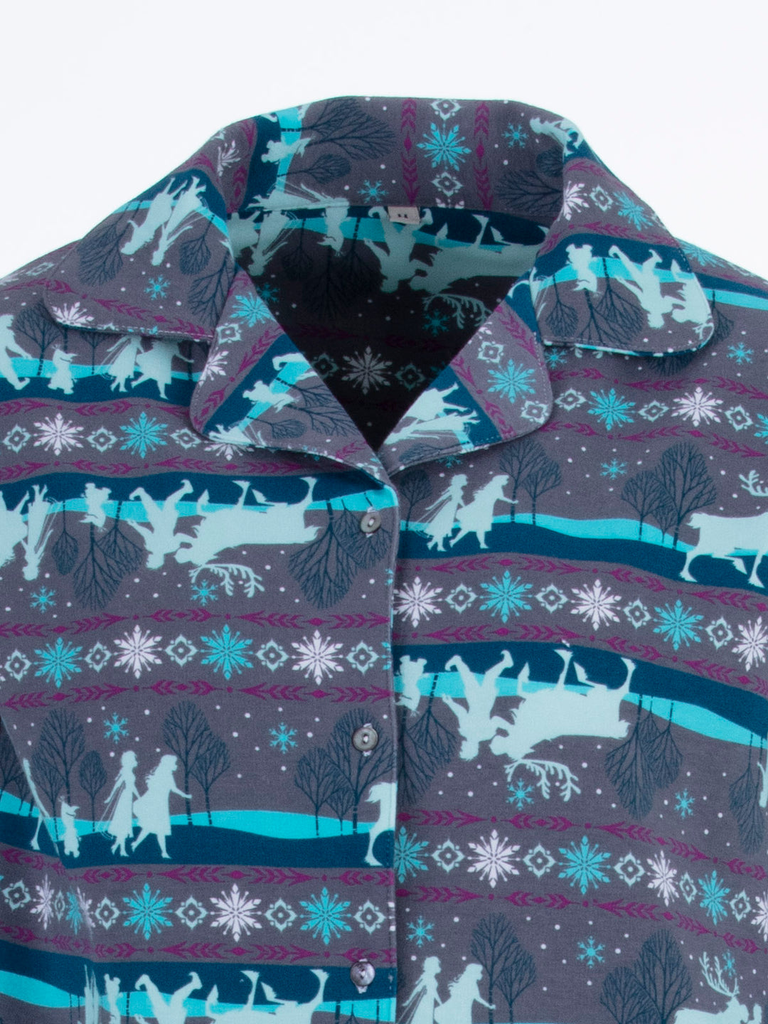Pyjama Set Thermo - Wald Kragen Knopfleiste