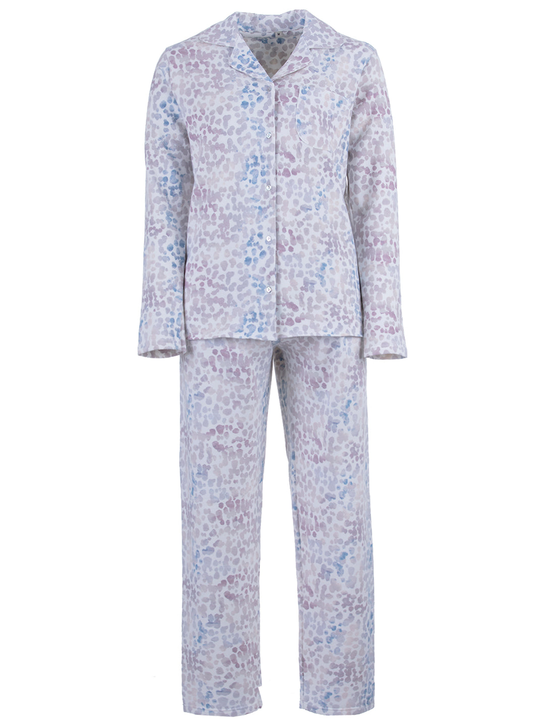 Pyjama Set Thermo - Tupfen Kragen Knopfleiste