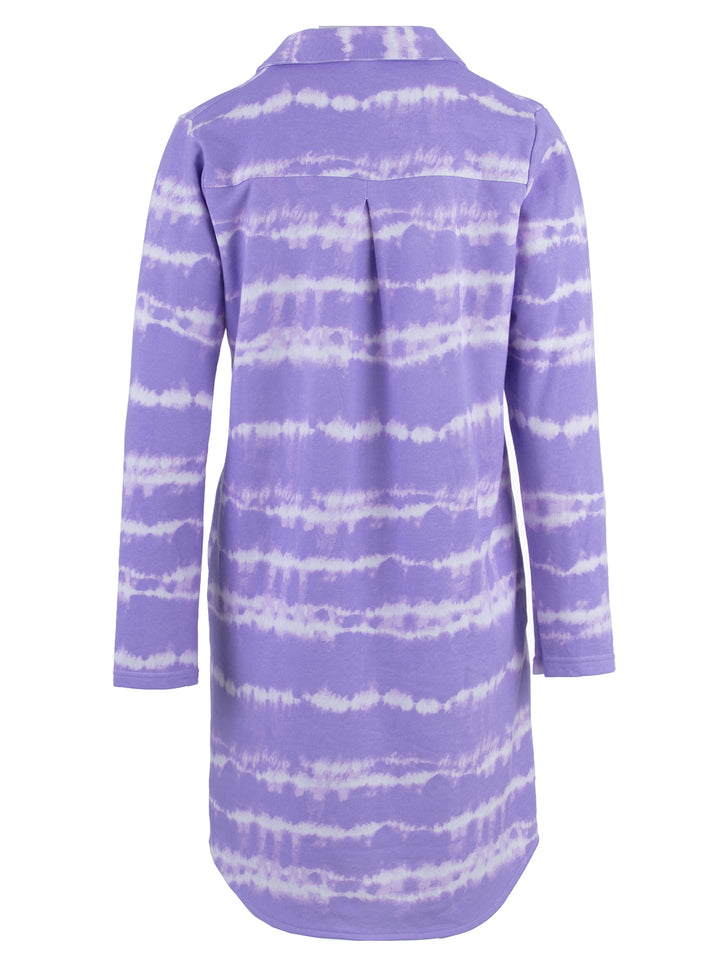 Long-sleeved nightgown - batik