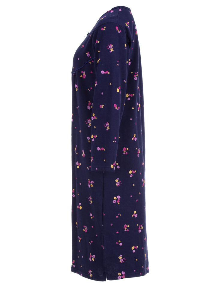 Thermal nightgown - roses flowers