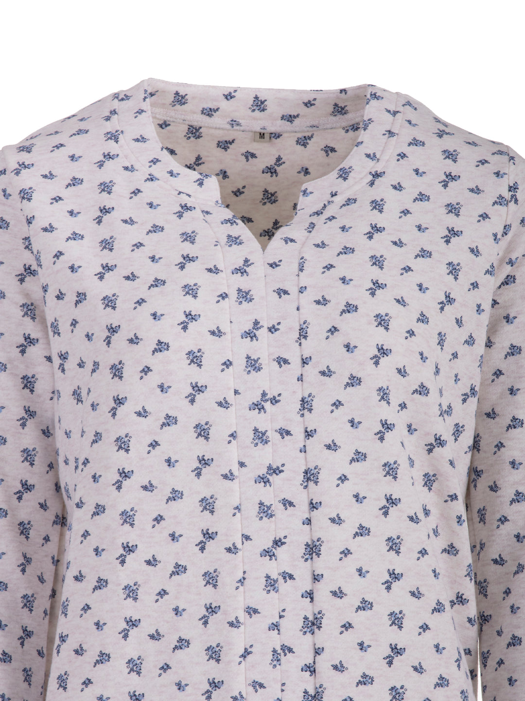 Thermal nightgown - flowers blue