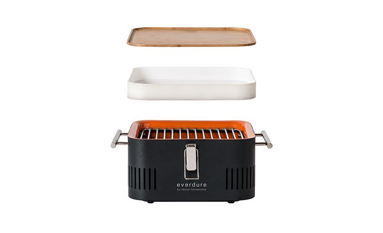 Cube portable charcoal grill