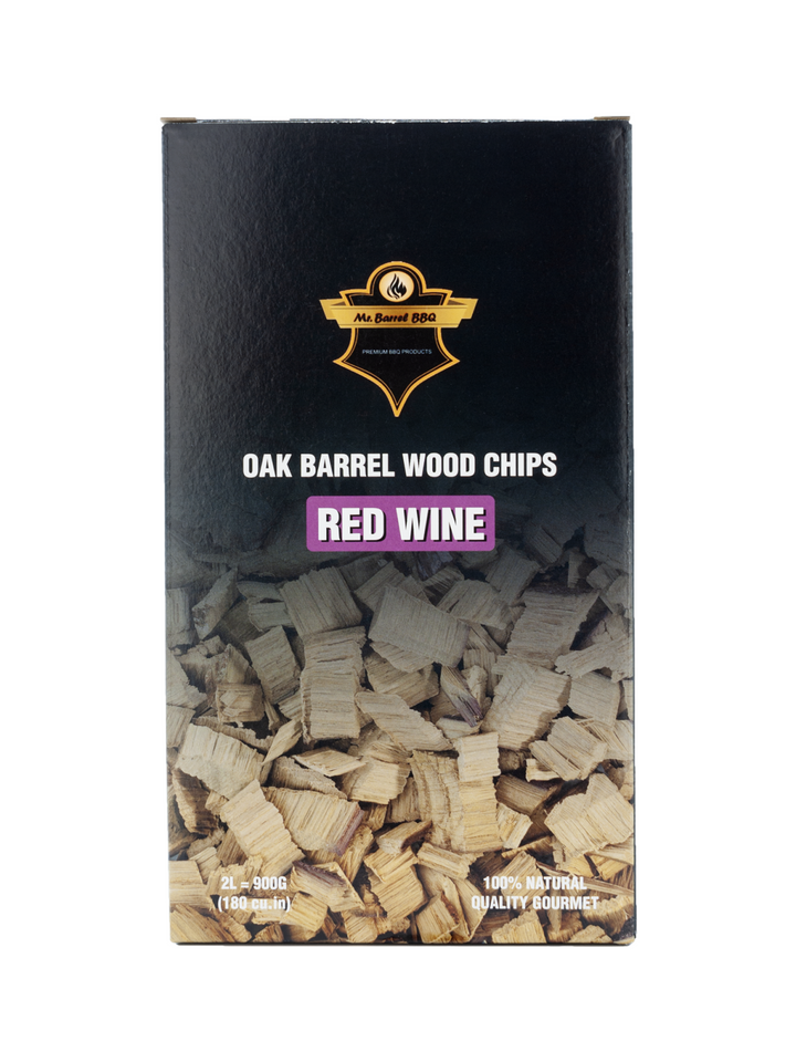 Smoking chips red wine