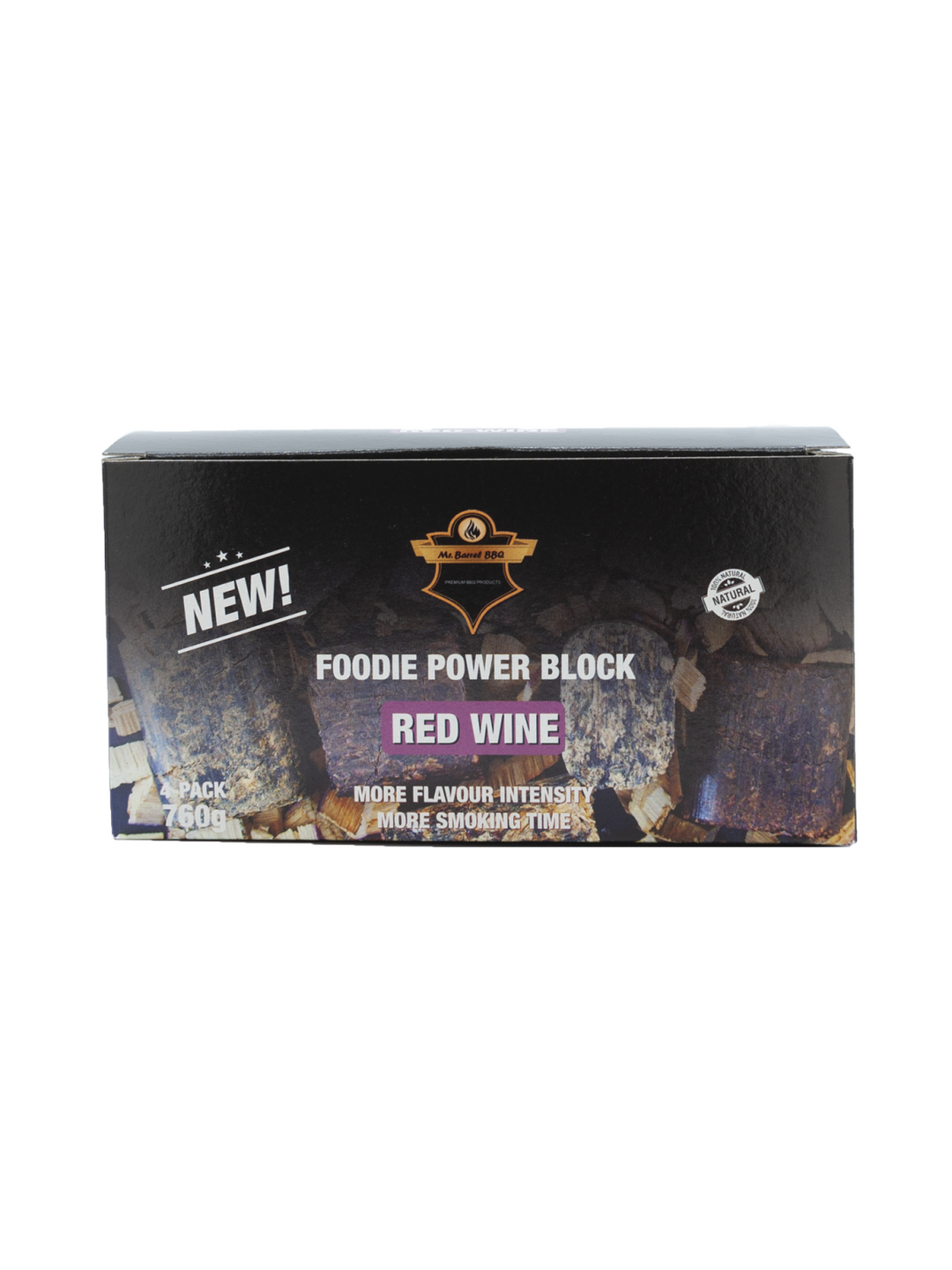 Smoker block Foodie Power red wine