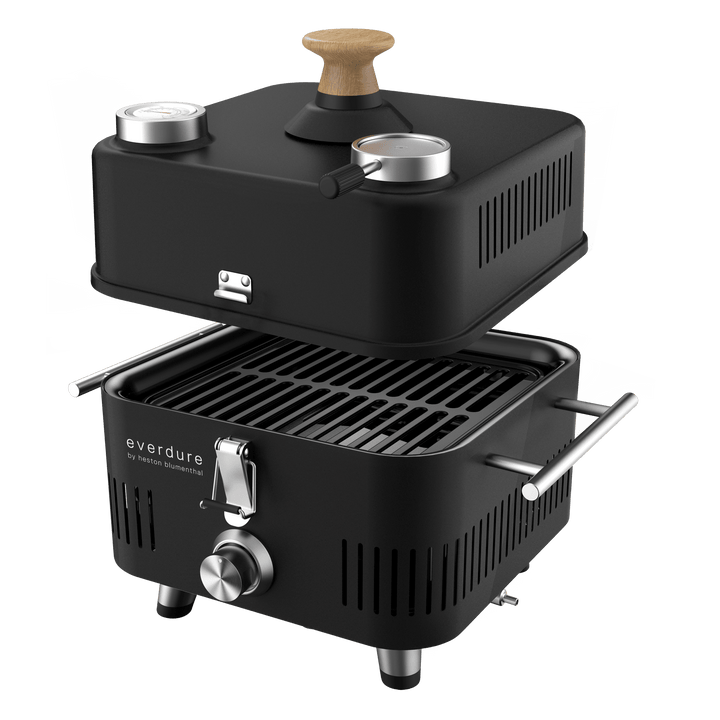 Everdure CUBE ProFlame 360 Tragbarer Gasgrill mit Garhaube