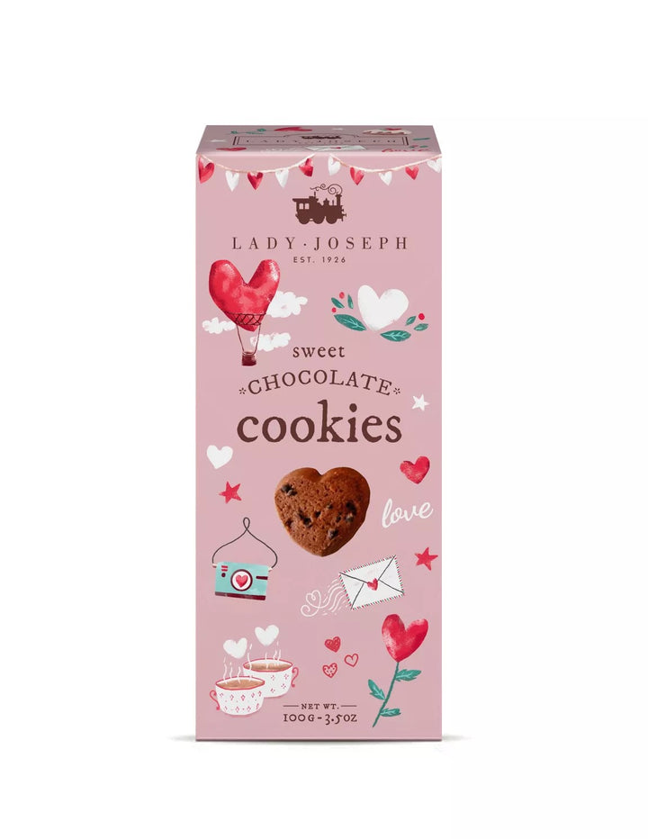 Herzförmige Schokoladenkekse