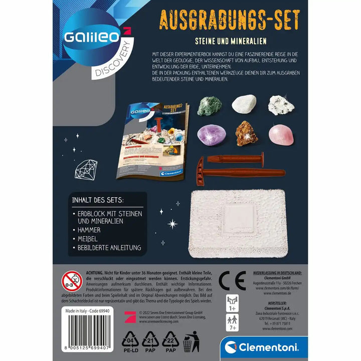 Galileo Stones &amp; Minerals Excavation Set