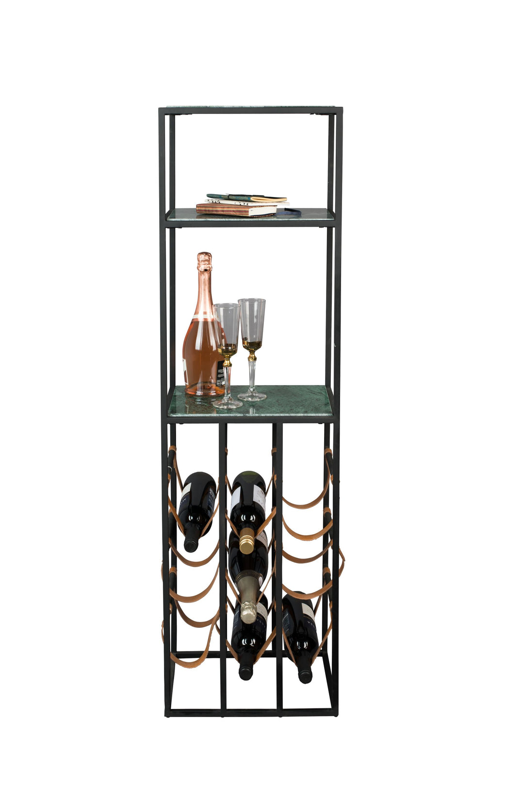 Wine cabinet Mil leather straps - display item