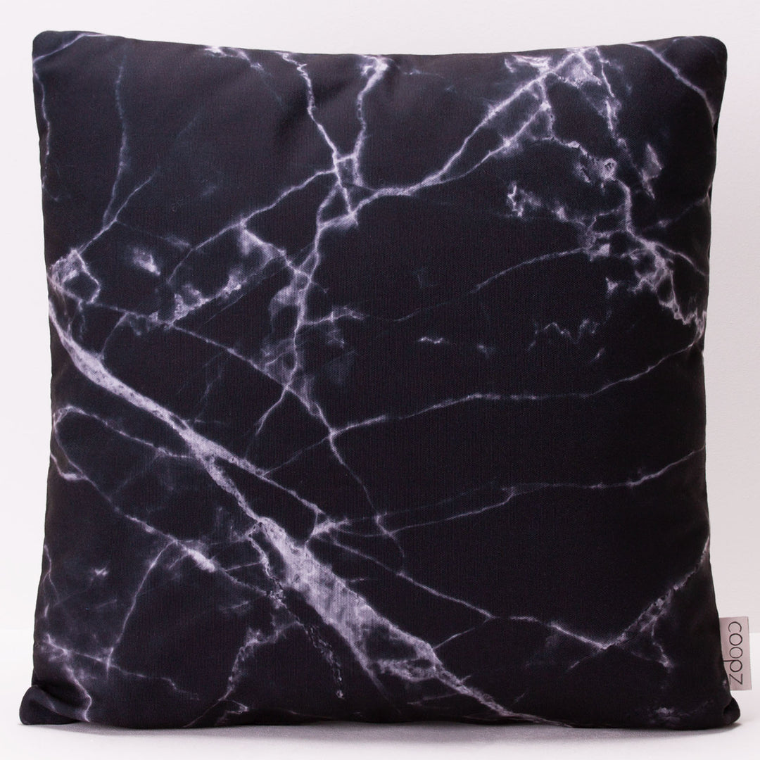 Kissen Marble Black