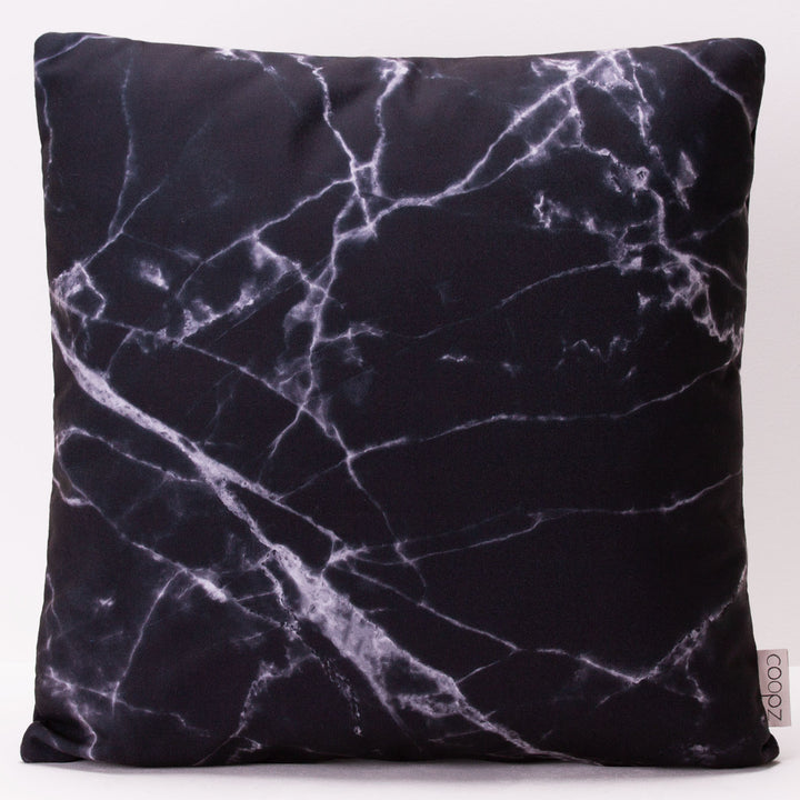 Cushion Marble Black